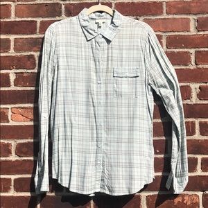 Joie Soft Light Blue L/S Button Up Shirt Size M